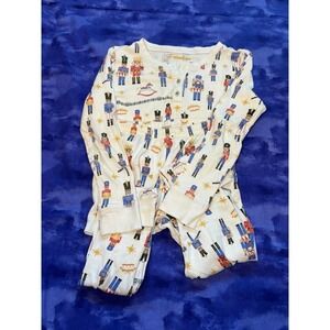 Petidoux‎ Nutcracker Soldier Holiday Christmas Pima Cotton Pajama PJ Unisex Sz 5